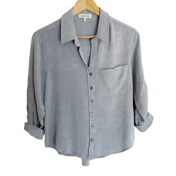 Heartloom Hilary Linen Blend Top Small - Picture 2 of 5